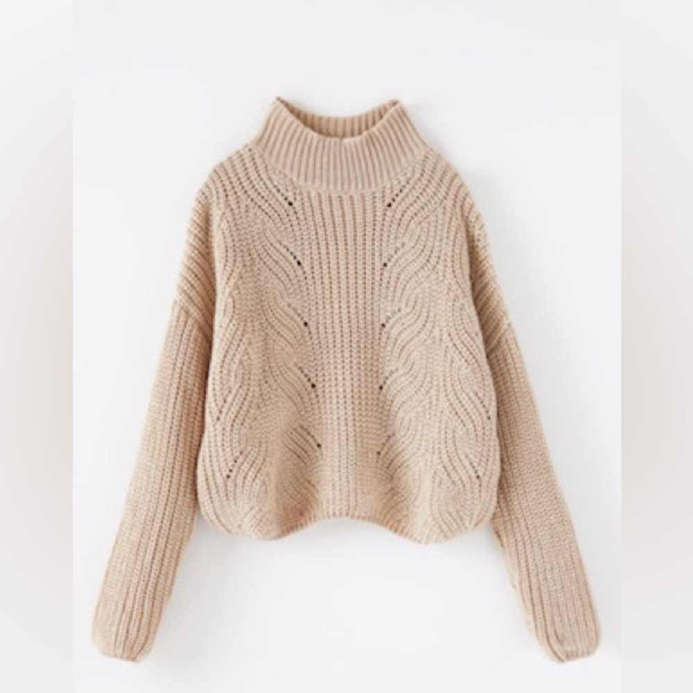 Rag Poets by Z Supply Cropped Cable Sweater